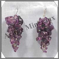 AMETHYSTE - Boucles d'Oreilles Chip - C31001