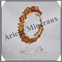 AMBRE Caramel - Bracelet Baroque - Fermoir Dor� - CADO