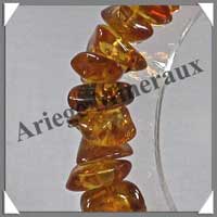 AMBRE Caramel - Bracelet Baroque - Fermoir Dor� - CADO