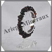 AMBRE Caramel Fonc� - Bracelet Baroque - Fermoir Dor� - CFDO