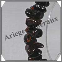 AMBRE Caramel Fonc� - Bracelet Baroque - Fermoir Dor� - CFDO