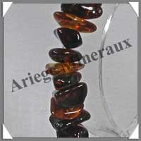 AMBRE Caramel Bicolore - Bracelet Baroque - Fermoir Argent� - MEAR