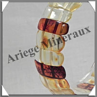 AMBRE - Bracelet Compos - Bicolore - 29 Barrettes - 18 cm - L001