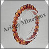 AMBRE - Bracelet Perles Baroques - Caramel - Perles de 6  8 mm - 18 cm - L005 Baltique