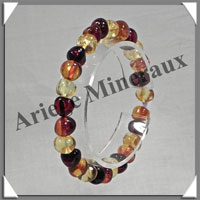 AMBRE - Bracelet Perles Baroques - Multicolore - Perles de 7  9 mm - 18 cm - L008