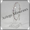 AMETHYSTE Cristallise - Bracelet Argent - 5 Cabochons Facets - 20 cm - P003 Brsil