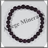 AMETHYSTE - Bracelet Promotion - Perles de 6 mm - Montage Elastique - W