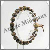 (w:200g)JASPE LEOPARD - Bracelet Tib�tain - MBLPP