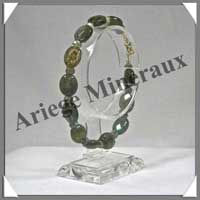 LABRADORITE - Bracelet Ovales Facet�s 12 mm - 21 cm - C001