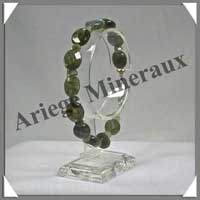 LABRADORITE - Bracelet Ovales Facet�s 12 mm - 21 cm - C002