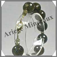 LABRADORITE - Bracelet Perles Facet�es 14 mm - 21 cm - C001