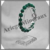 MALACHITE - Bracelet - Perles 8 et 10 mm en Altern - 20 cm - M002