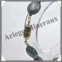 CYMOPHANE ou OEIL DE CHAT - Bracelet Compos� : Disques 12 mm - 20 cm - C001