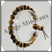 (w:200g)OEIL DE TIGRE - Bracelet Tib�tain - C30571