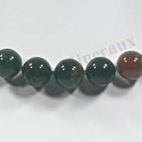 AGATE INDIENNE - Collier Perles 12 mm - 44 cm - M001