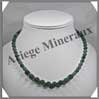 AGATE MOUSSE - Collier Perles 6 et 8 mm en dgrad - 43 cm - M002 Inde