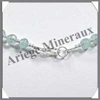 AIGUE MARINE - Collier Perles 6 mm - 50 cm - M001