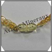 AMBRE en D�grad� Multicolore - Collier Facet� - 45 cm - CAMB45D