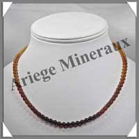 AMBRE en D�grad� de Couleurs - Collier Perles 4 mm - 45 cm - CAMB6