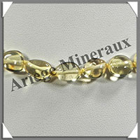 AMBRE - Collier Perles Baroques - Citron - 46 cm - L010
