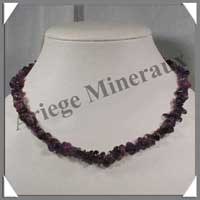 (w:200g)AMETHYSTE - Collier Baroque - 40 cm - C30002