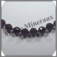 AMETHYSTE - Collier Perles Facet�es 8 mm - 47 cm - C001
