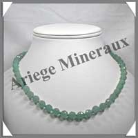 AVENTURINE - Collier Perles Facetes 8 mm - 48 cm - A002