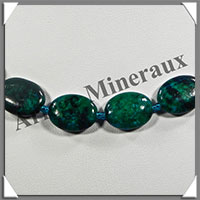 AZURITE CHRYSOCOLLE - Collier Compos - Ovales 15x10 mm - 46 cm - M003