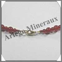CORNALINE - Collier Perles 4 et 6 mm - 44 cm - C001