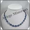 CYANITE - Collier Compos - 29 Ovales 14x10 mm - 46 cm - C002 Brsil