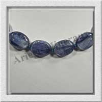 CYANITE - Collier Compos� : 27 Ovales 11x15 mm - 48 cm - C005