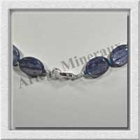 CYANITE - Collier Compos� : 27 Ovales 11x15 mm - 48 cm - C005