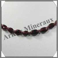 GRENAT - Collier Compos� Olives 6x8 mm - 46 cm - M002