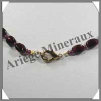 GRENAT - Collier Compos� Olives 6x8 mm - 46 cm - M002