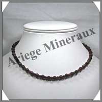 GRENAT - Collier Perles 4 et 6 mm - 42 cm - C001