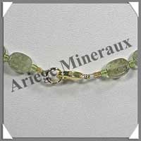GRENAT VERT - Collier Compos� : Nuggets de 5 � 10 mm - 45 cm - C003