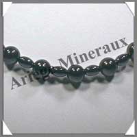 HEMATITE - Collier Compos� Perles et Olives 10 mm - 47 cm - A008