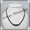 HEMATITE Magntique - Collier Perles 4  10 mm en dgrad - 44 cm - M001 Brsil