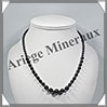 HEMATITE Magntique - Collier Perles 4  10 mm en dgrad - 43 cm - M002 Brsil