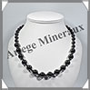 HEMATITE Magntique - Collier Perles 8  12 mm en dgrad - 47 cm - M001 Brsil