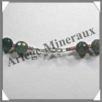 JASPE OCEAN - Collier Perles Facet�es 8 mm - 46 cm - A011