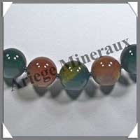 JASPE OCEAN - Collier Perles 13 mm - 48 cm - A002