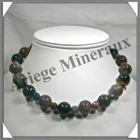 JASPE OCEAN - Collier Perles 8 et 13 mm - 42 cm - A001