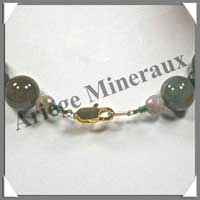 JASPE OCEAN - Collier Perles 8 et 13 mm - 42 cm - A001
