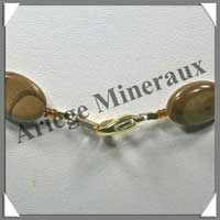 JASPE PAYSAGE - Collier Compos� Ovales 25x30, 20x30 et 12x16 mm - 50 cm - M005