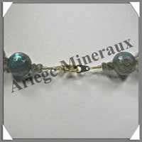 LABRADORITE - Collier Perles Facetes 14 mm - 45 cm - C005