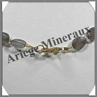 LABRADORITE - Collier Compos� Ovales 6x8 mm - 47 cm - M004