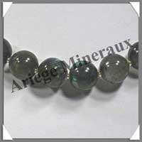 LABRADORITE - Collier Perles 14 mm - 46 cm - M001