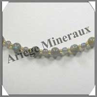 LABRADORITE - Collier Perles 4 et 6 mm - 44 cm - C002