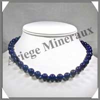 LAPIS LAZULI - Collier Perles 10 mm - 46 cm - A001